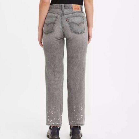 NWT Free People LEVI'S Low Pro Straight Loose Fit Jeans 90's Women's 24 - Picture 1 of 7